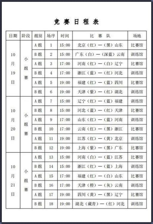 中国男排赛程表最新：追求卓越，技术创新的见证