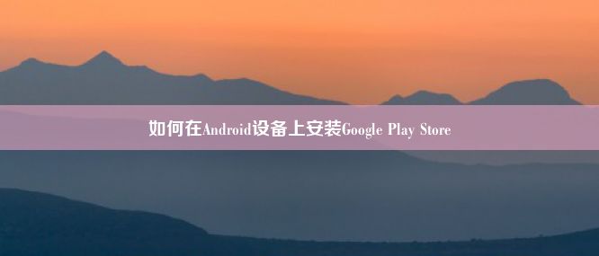 如何在Android设备上安装Google Play Store