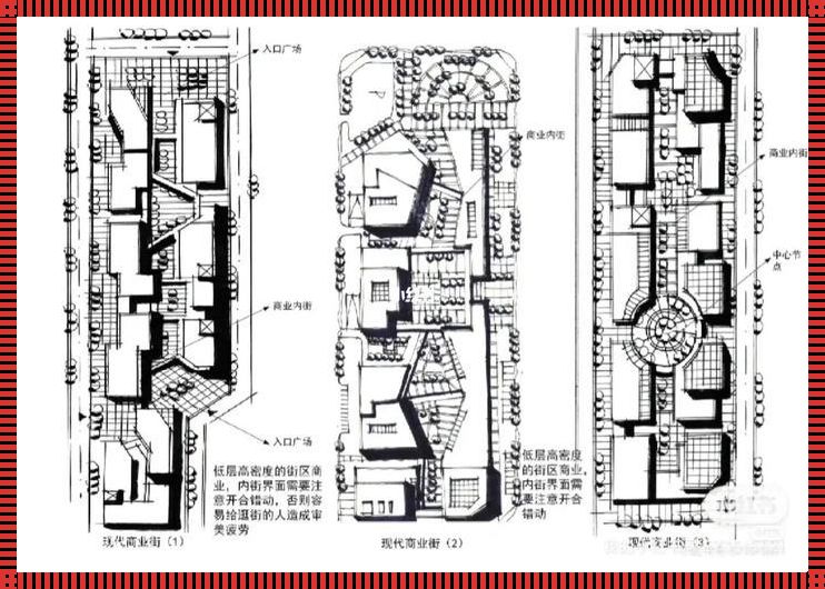 商业步行街景观设计平面图——打造城市商业新地标