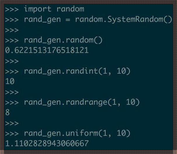 Python生成两个随机数：探索与发现的奇妙之旅