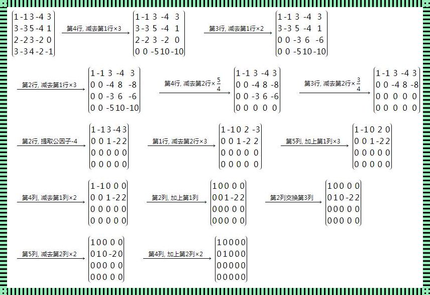 矩阵的化简成最简矩阵：简化的艺术