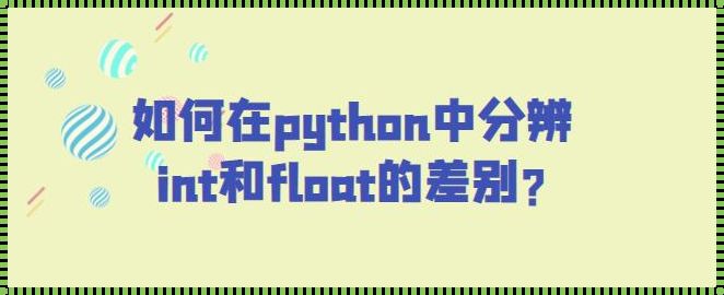 Python中Int与Float的区别：探索数字背后的故事