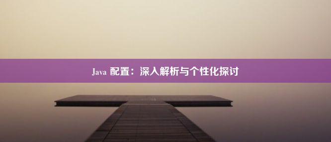 Java 配置：深入解析与个性化探讨