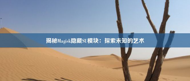 揭秘Magisk隐藏SU模块：探索未知的艺术