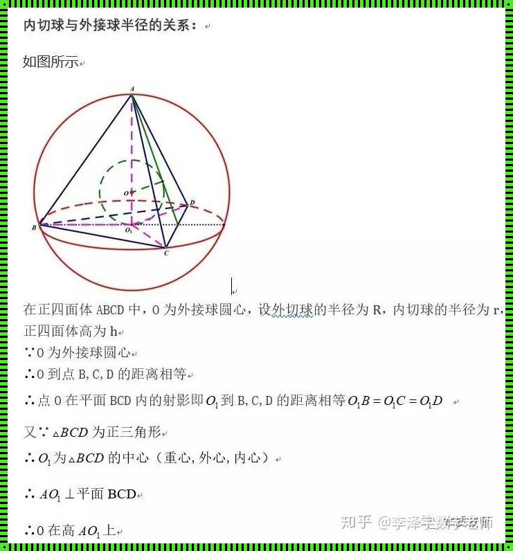 正四面体结论及推导：揭示宇宙的奥秘