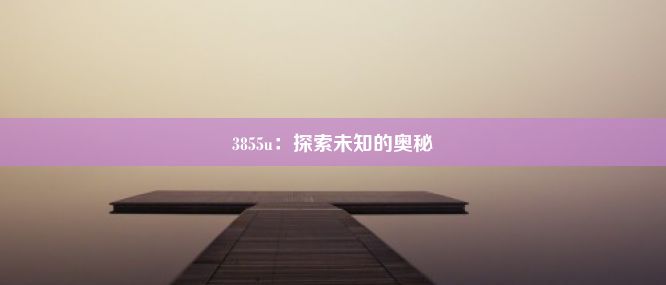 3855u：探索未知的奥秘