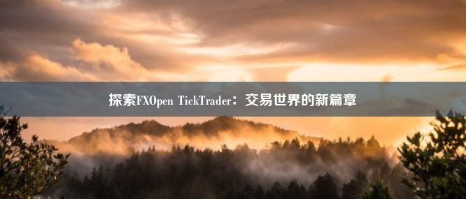 探索FXOpen TickTrader：交易世界的新篇章