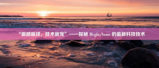 “震撼眼球，技术新宠”——探秘 DisplayName 的最新科技技术