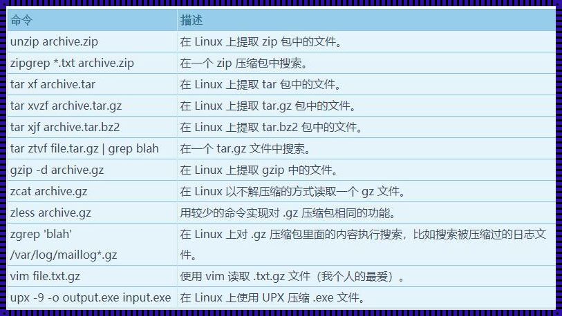 探索 Linux 中 gzip 的奥秘：综合资讯大揭秘