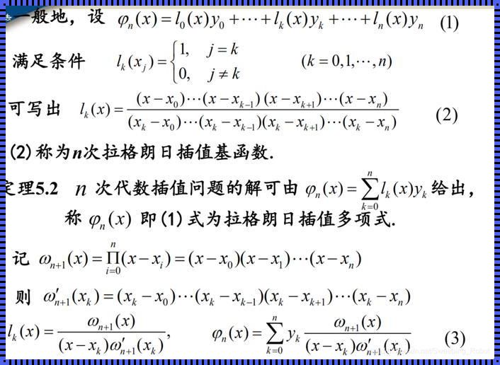 科技前沿中的璀璨明星：拉格朗日插值多项式的惊现