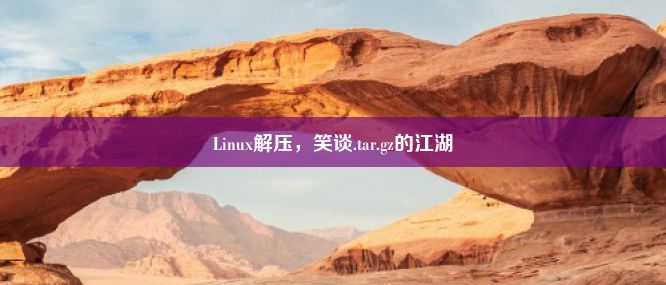 Linux解压，笑谈.tar.gz的江湖