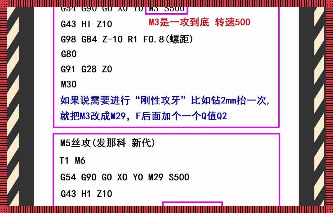 探秘科技前沿：数控编程G84的非凡价值