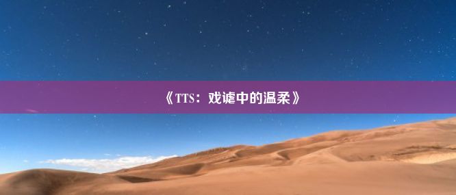 《TTS：戏谑中的温柔》