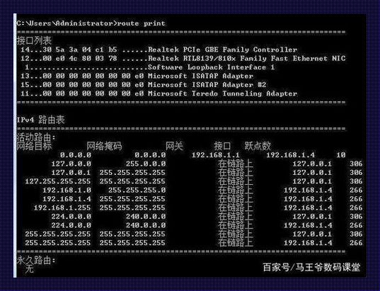 路由表信息：揭秘那点“小秘密”