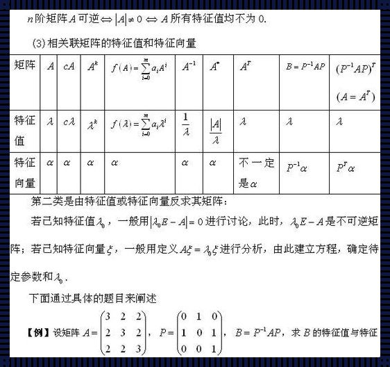 “特征值与特征向量的舞会：一场数字的浪漫之旅”