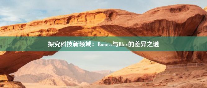 探究科技新领域：Bonoss与Blox的差异之谜