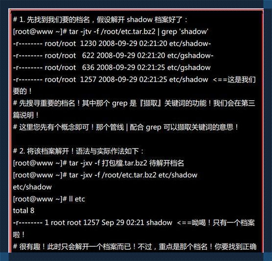 解压/Linux命令：一场可爱的“斗智斗勇”