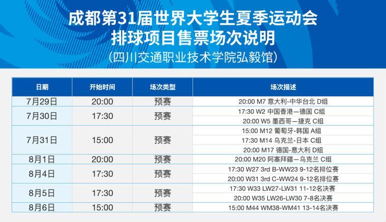 体育科技揭秘：大运会排球赛时间表的幕后故事